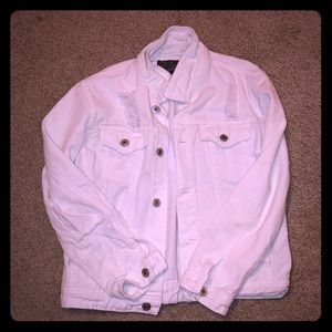 White jean jacket